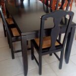 Table Rectang Alamanda Et 4 Chaises Pomme Cannelle
