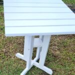 Table d’extérieur carrée mahogany laqué