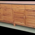 Buffet 4p4t Façade En Mahogany Verni