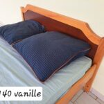 Lit 140 Vanille Mahogany Et Mdf